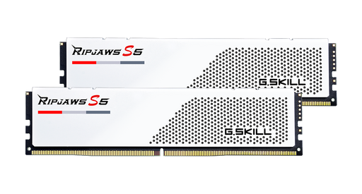 Two G.SKILL Ripjaws S6 RAM modules on a white background