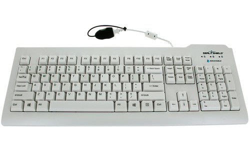 Seal Shield Seal Clean Glow Keyboard - White - SSWKSV207G