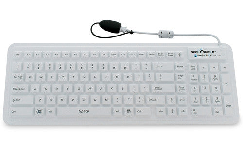 SEAL GLOW2 Medical Grade Silicone Keyboard(White)(USB) - SW106G2