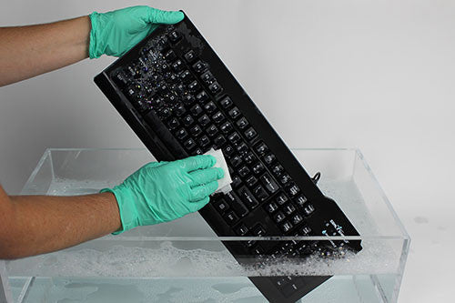 Seal Shield Seal Clean Keyboard- Dishwasher Safe- Black- SSKSV207L
