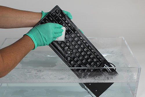 Seal Shield Seal Silk Glow Silicone Keyboard Waterproof Backlit Black USB