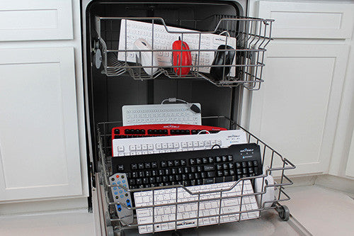 Seal Shield Seal Clean Keyboard- Dishwasher Safe- Black- SSKSV207L