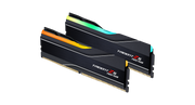 Two Trident Z5 memory modules with RGB lighting on a white background