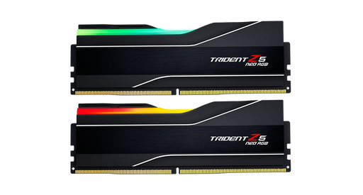 Two Trident Z6 Neo RGB RAM modules on a white background