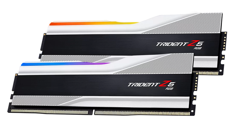 Two Trident Z5 RAM modules on a white background