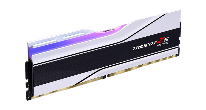 DDR5 64GB RAM G.SKILL Trident Z5 NEO RGB 6000MHz C30 (2x32GB) White Desktop Kit