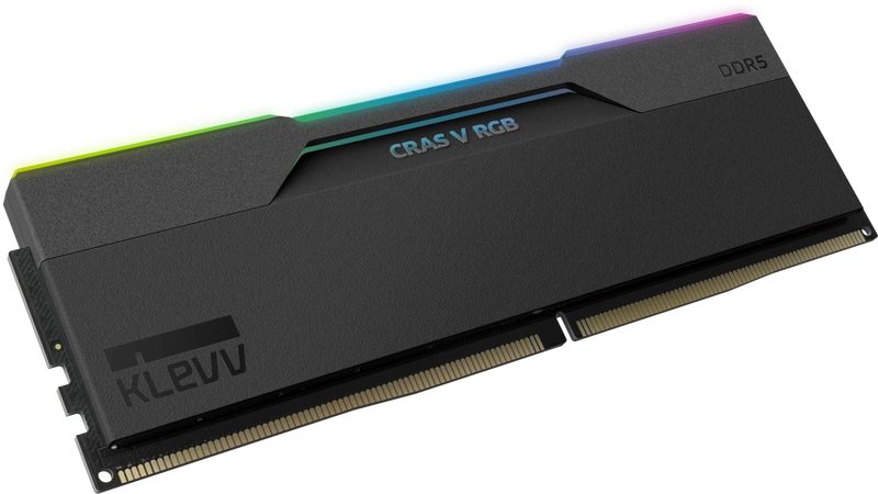 Klevv CRAS V RGB 32GB DDR5 6000MHz CL30 RAM Kit 2x16GB Black Memory