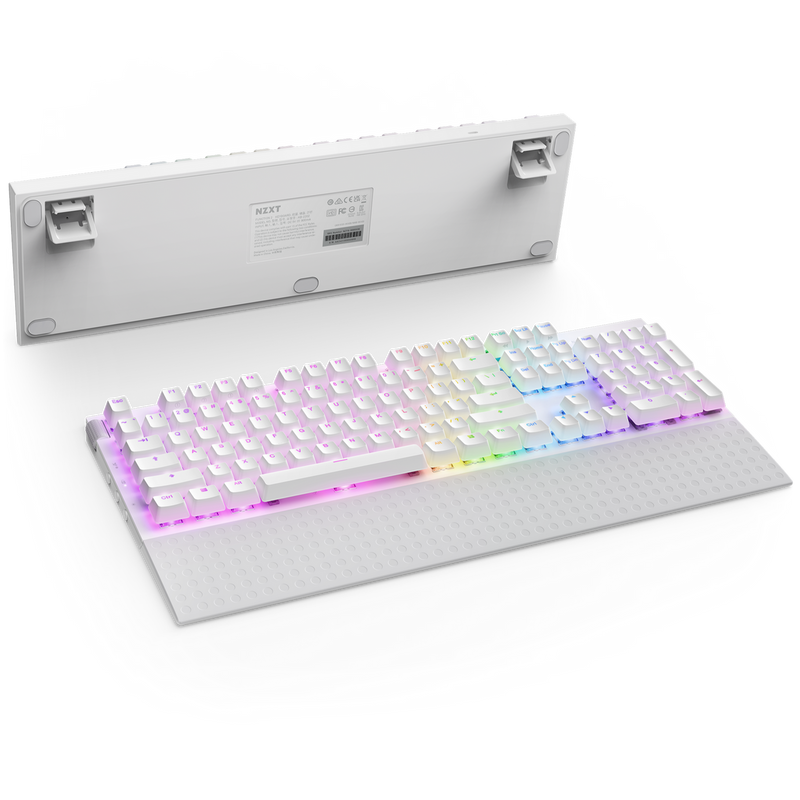 NZXT Function 2 Gaming Keyboard - USB A - White - KB-001NW-US