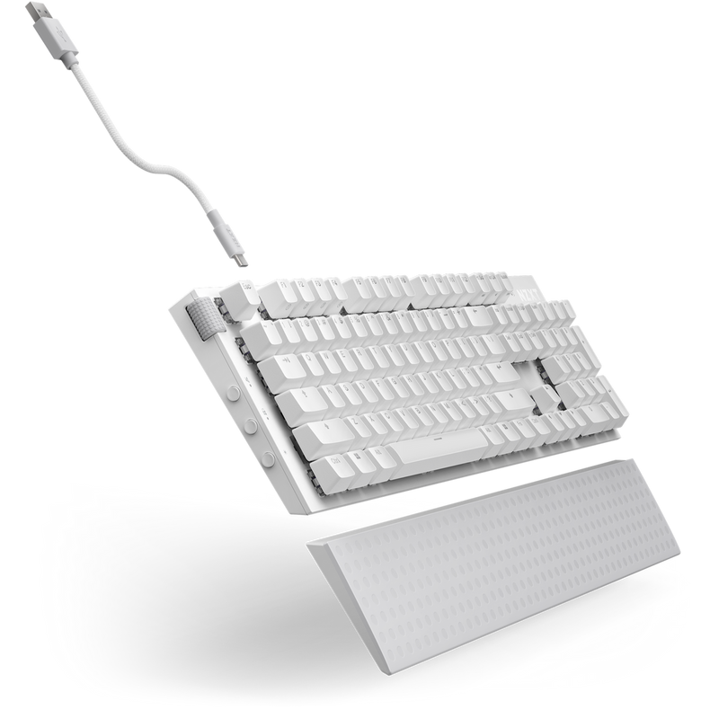 NZXT Function 2 Gaming Keyboard - USB A - White - KB-001NW-US