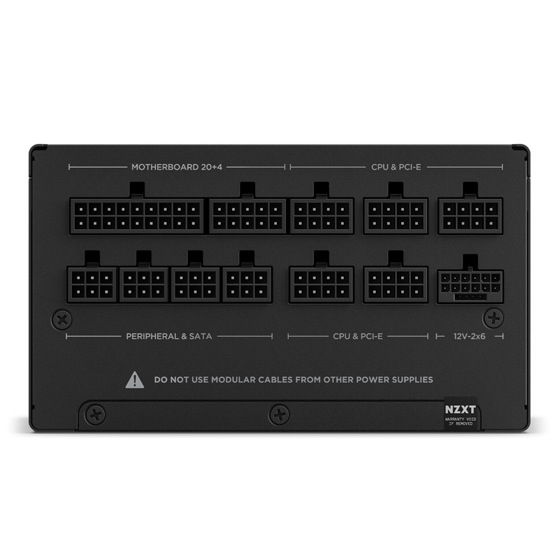 NZXT 850 Watt 80 PLUS Gold Fully Modular ATX 3.1 PSU - BLACK