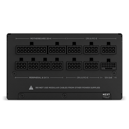 NZXT 850 Watt 80 PLUS Gold Fully Modular ATX 3.1 PSU - BLACK