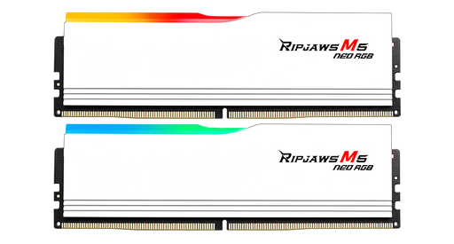 Two G.SKILL Ripjaws M5 Neo DDR5 memory modules placed side by side