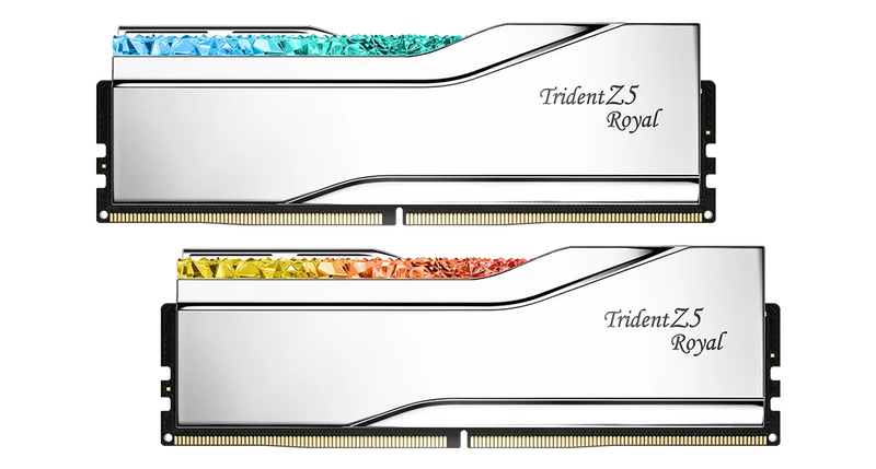 DDR5 64GB RAM G.SKILL TZ5 ROYAL S RGB 6000MHz (2x32GB) CL28 UDIMM Desktop Kit XMP/EXPO