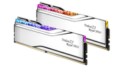 Two Trident Z5 Royal NEO RAM modules with RGB lighting on a white background