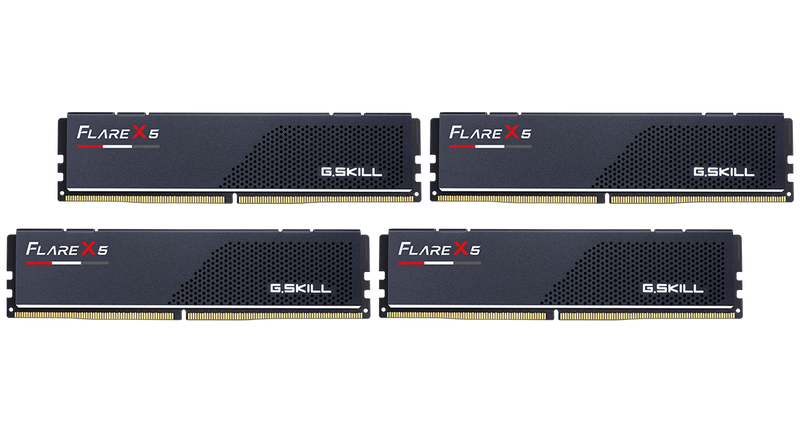 G.SKILL Flare X5 DDR5 256GB (4×64GB) memory kit with 6000MT/s speed, CL36 latency, and AMD EXPO support