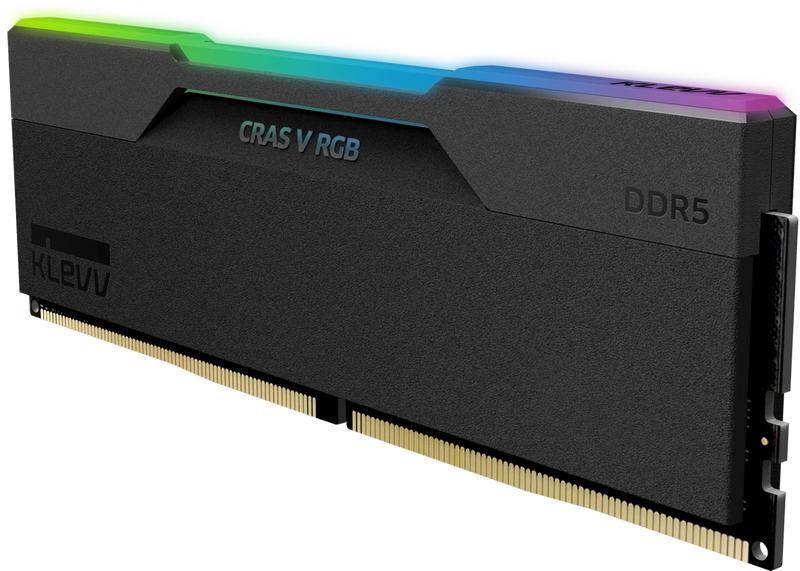 Klevv CRAS V RGB 32GB DDR5 6000MHz CL30 RAM Kit 2x16GB Black Memory