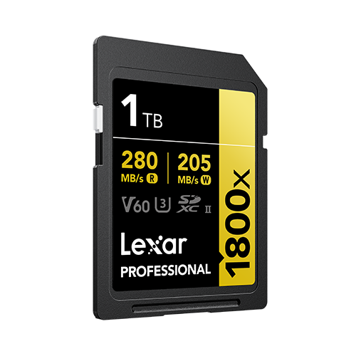 1TB Professional GOLD 1800x SDXC UHS-II Card - 1
