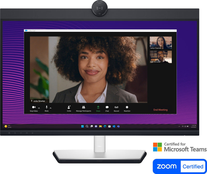 DELL P-SERIES 27" (16:9) QHD, HDMI, DP, USB-C(2), USB(4), H/ADJ, LAN, SPKR, W/CAM, 3YR - P2724DEB