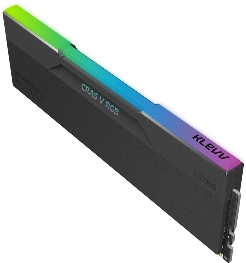 Klevv CRAS V RGB 32GB DDR5 6000MHz CL30 RAM Kit 2x16GB Black Memory