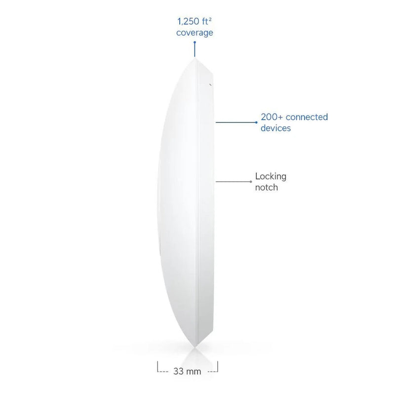 Ubiquiti U7 Lite WiFi 7 Access Point 2.5GbE PoE 4 Stream Ceiling Mount