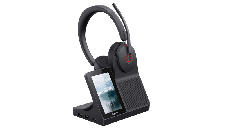 Yealink WH68-WS Wireless DECT Bluetooth Headset UC Workstation USB-C USB-A Headset