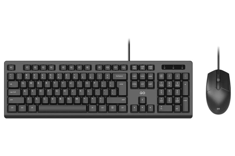 Fantech GO KM101 Full Office Silent Wired Keyboard and Mouse Combo - Black (KBFTKM101)