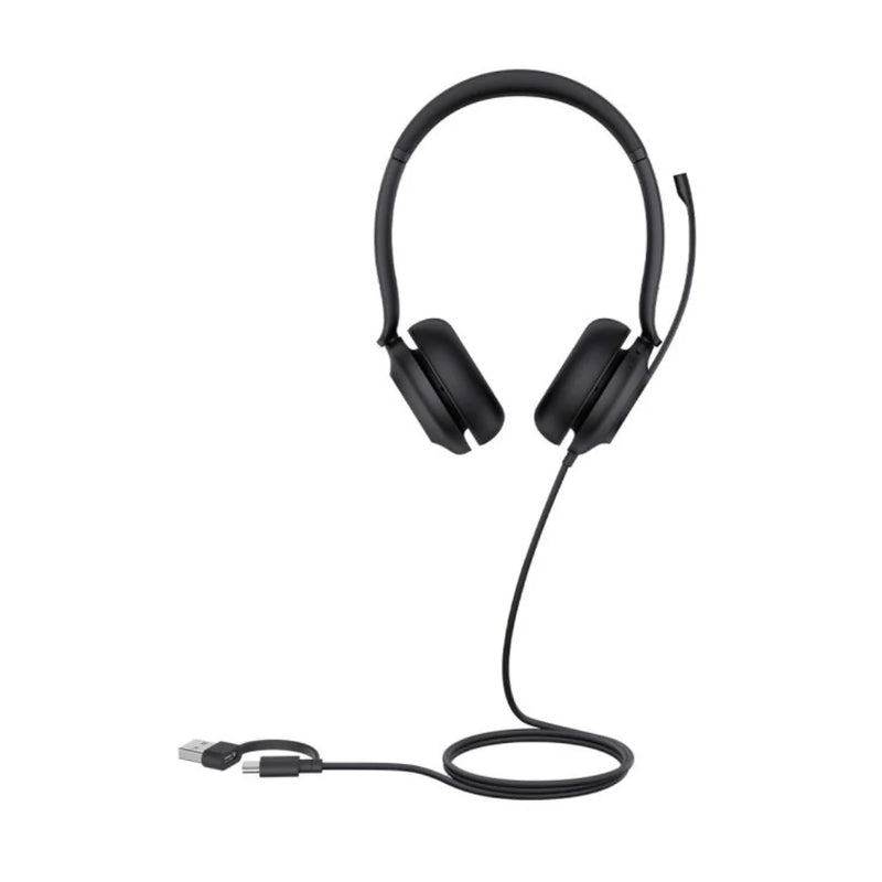 Yealink UH35 MS Wired Stereo Headset Noise Cancelling Mic USB Adapter Project Base