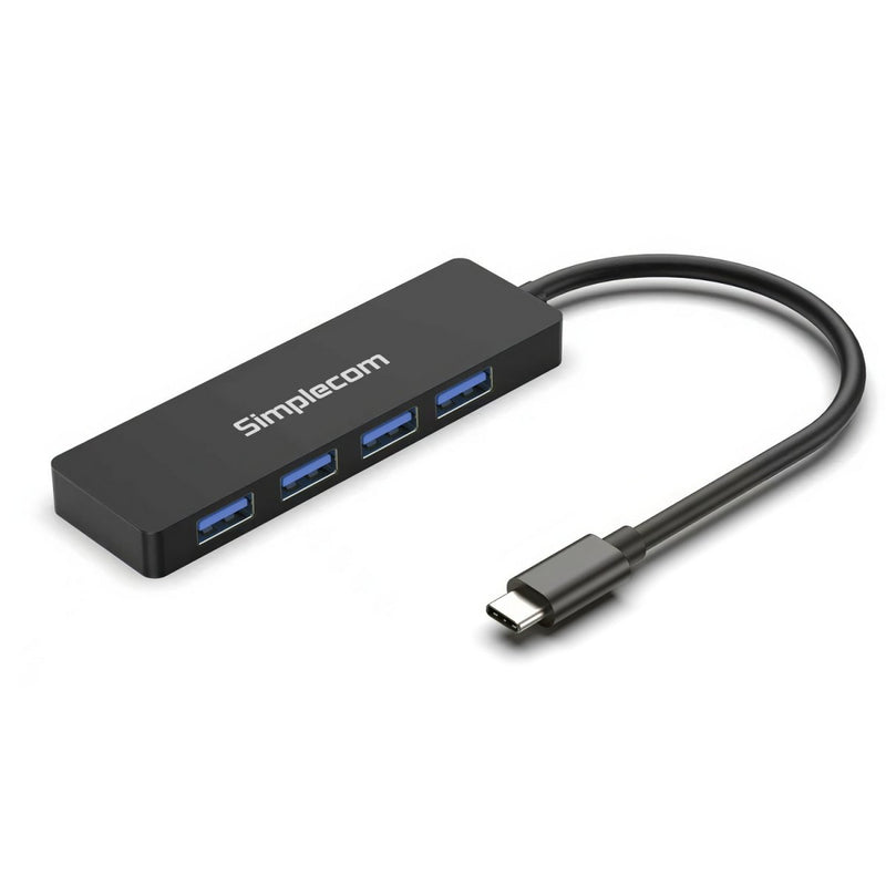 Simplecom CH360 USB-C to 4 Port USB-A Hub USB 3.2 Gen1 Aluminium Adapter