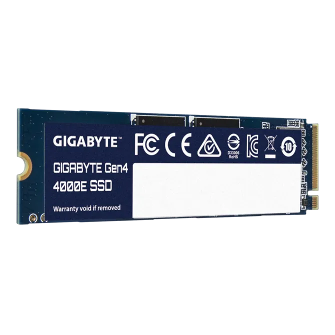 GIGABYTE Gen4 4000E 500GB M.2 NVMe PCIe 4.0 x4 SSD 3600MB/s Read 3000MB/s Write