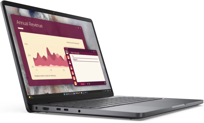 Dell Pro 14 Laptop 14in FHD+ U5‑235 16GB 512GB SSD Windows 11 Pro AI PC
