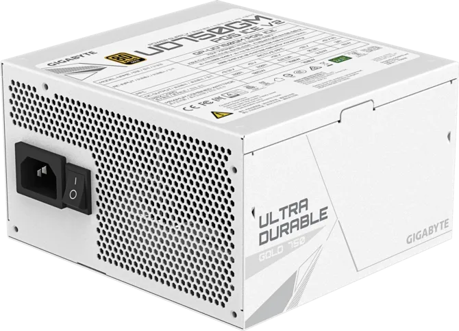 Gigabyte UD750GM ICE PG5 750W ATX Power Supply 80 Plus Gold Efficiency
