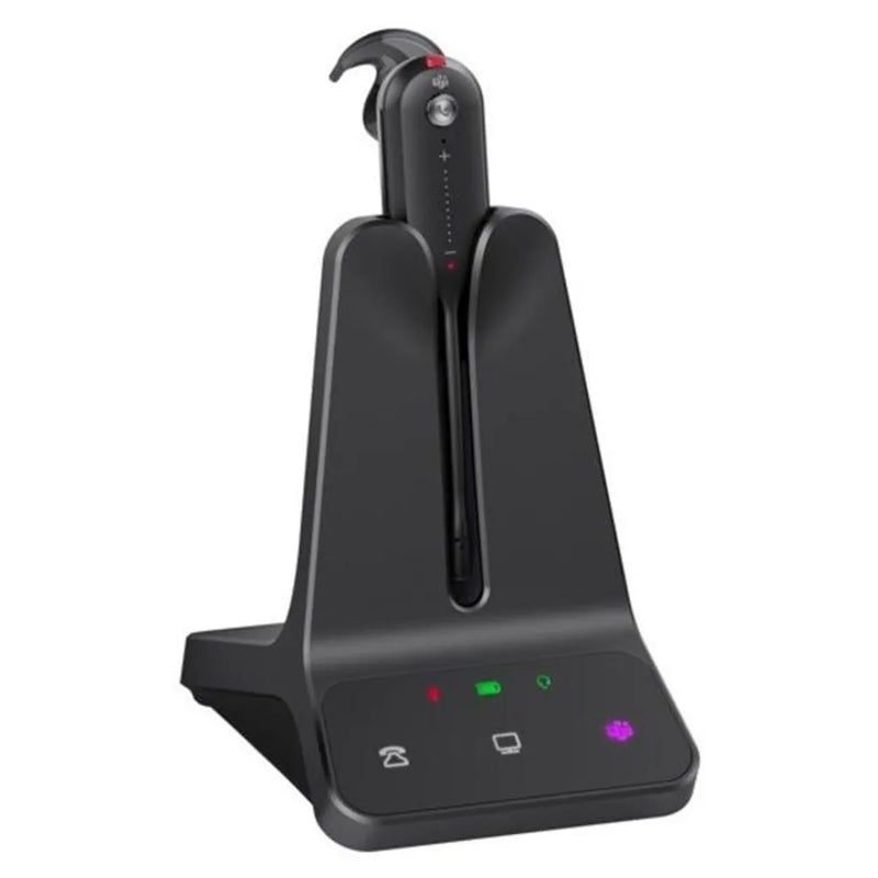 Yealink WH63-E2 MS DECT Wireless Headset with Base Convertible 2.5mm Ringer