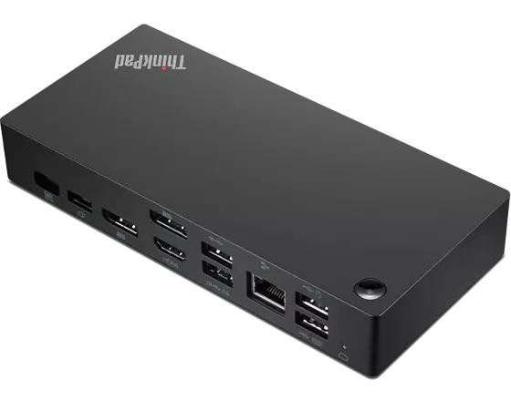 Lenovo ThinkPad Universal USB-C Smart Dock 100W Power Delivery 4K Triple Displays 2xDP
