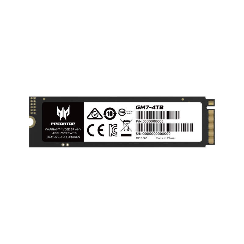 Predator GM7 1TB PCIe Gen4x4 NVMe M.2 SSD 7400MB/s Gaming Storage