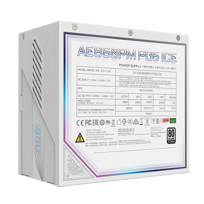 Gigabyte AORUS ELITE P850W PSU Power Supply 80+ Platinum Modular