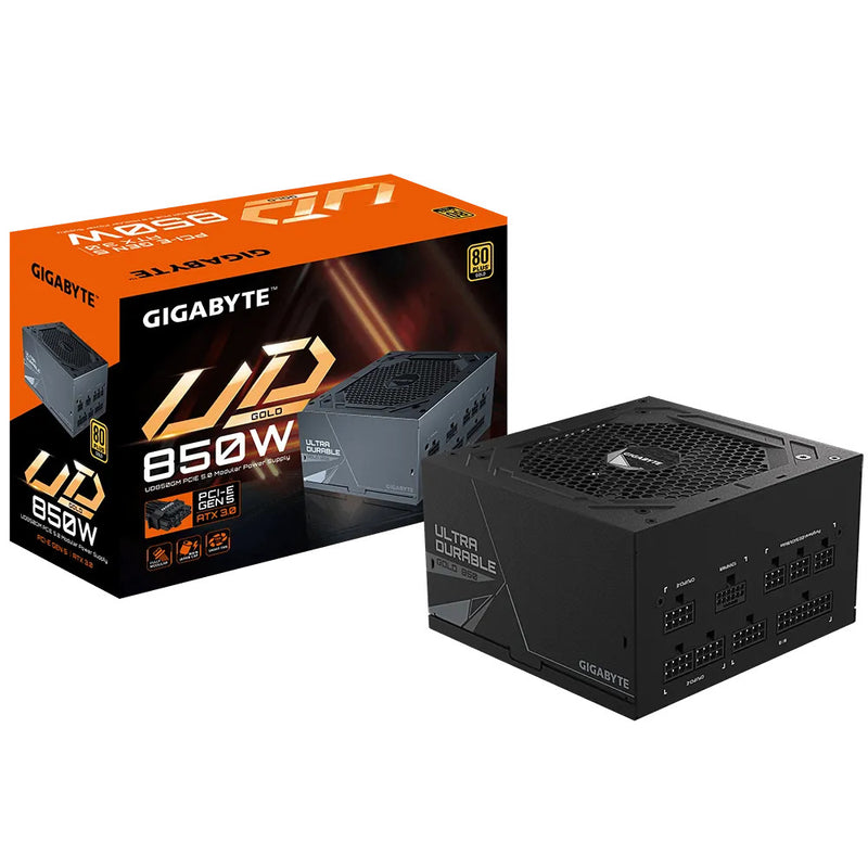GIGABYTE 850W POWER SUPPLY, MODULAR CABLE, PCIe5, 80+ GOLD