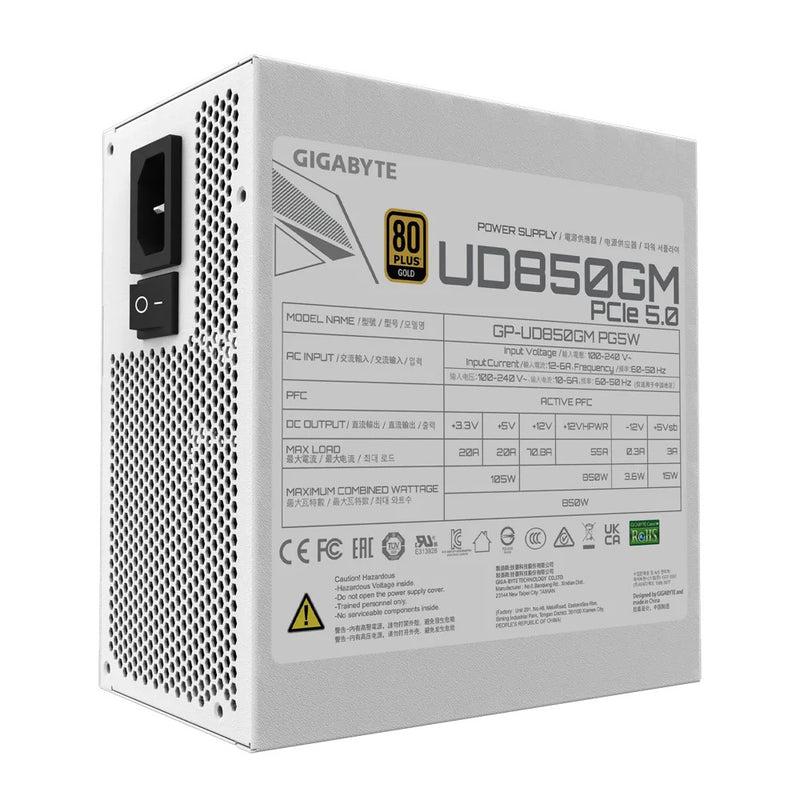 Gigabyte 850W White ATX PSU Power Supply
