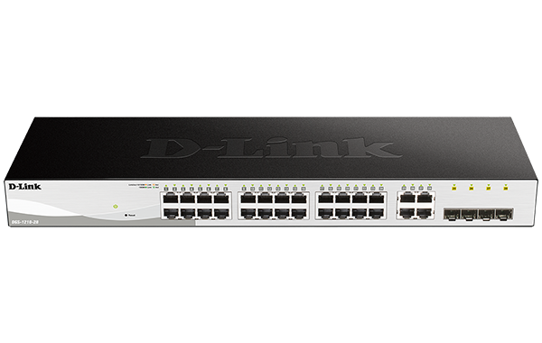 D-LINK DGS-1210-28 28-PORT GIGABIT WEBSMART SWITCH WITH 24 UTP AND 4 SFP PORTS - DGS-1210-28