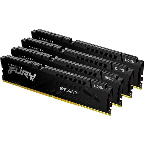 Kingston FURY Beast 128GB DDR5 5600MHz CL40 Dual Rank 4x32GB Desktop Kit