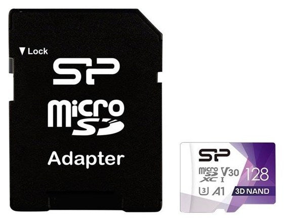 Silicon Power Superior Pro Colorful 128GB microSDXC U3 V30 A1 100MB/s 80MB/s Card