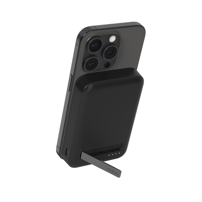 BELKIN MAGNETIC POWER BANK WITH QI2 15W 8K (BLACK), CABLE