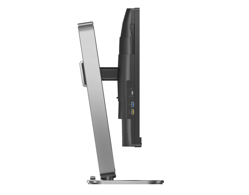 Side profile of Philips 27B2U4601 monitor showing flat IPS panel and slim business design