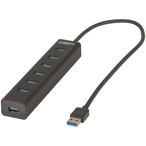 DIGITECH SLIMLINE 7-PORT USB 3.0 CHARGER & HUB - XC4957
