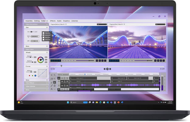 Front view of the Dell Pro Max 16 MC16250 16in Notebook