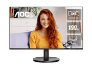 AOC 27' IPS FHD Monitor, 100Hz, 2w Speakers, 3-Way Frameless