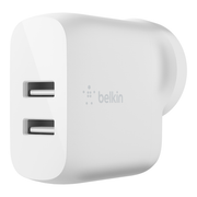 Dual USB-A Wall Charger 24W + Lightning to USB-A Cable