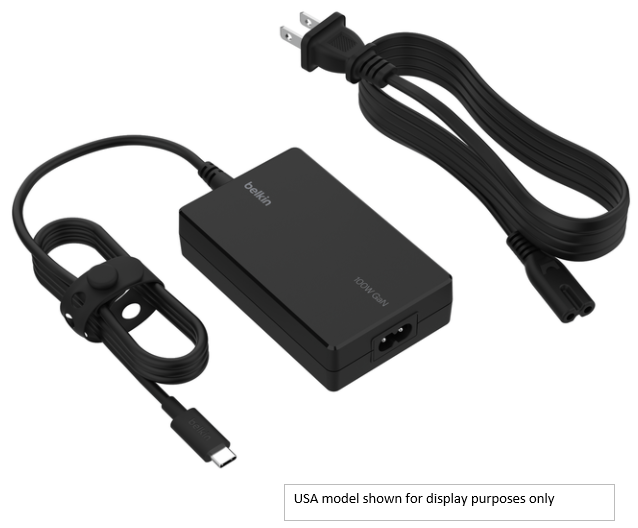 BELKIN USB-C 100W GaN CHARGER  BLACK - INC016AUBK