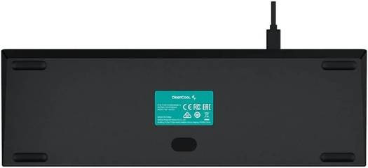 Deepcool KG722 Gaming Keyboard, Linear Mechanical Switches, Ultra Portability, Programmable Settings, RGB Backlighting, Black | R-KG722-BK0AN4A-G