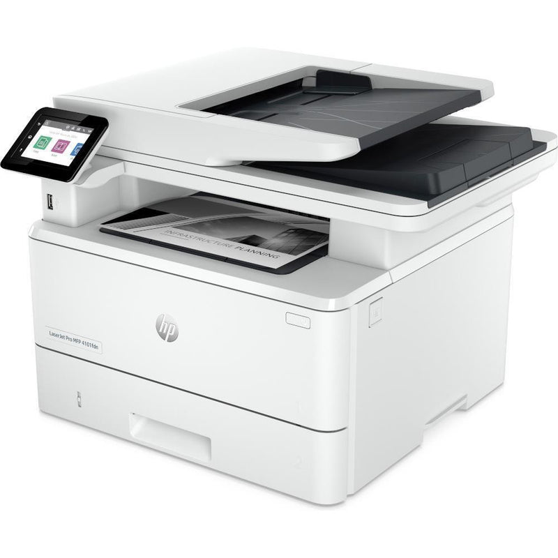 HP LASERJET PRO 4101FDN MONO MFP 40PPM, PRINT, COPY FAX, NETWORK. DUPLEX SCAN, 1YR WTY