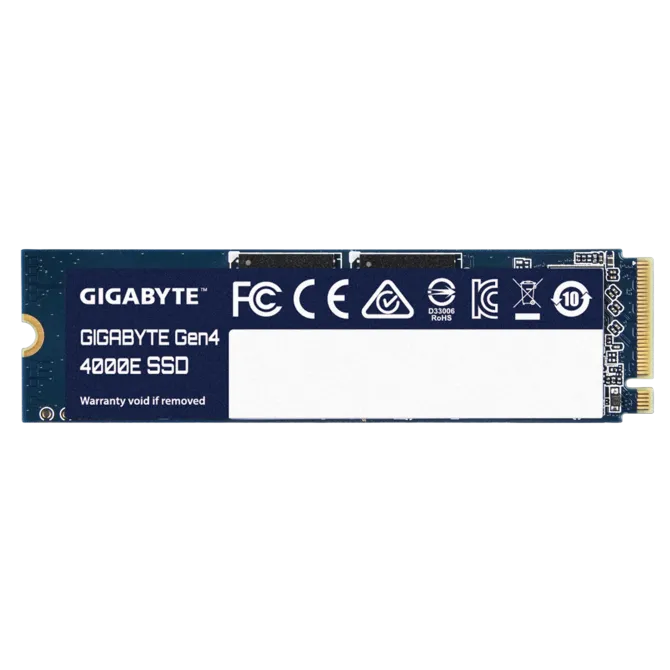 GIGABYTE Gen4 4000E 500GB M.2 NVMe PCIe 4.0 x4 SSD 3600MB/s Read 3000MB/s Write